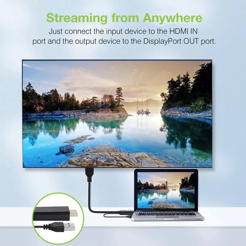 Video signālu pārveidotājs Techly ICOC HDMI-DP12A 4096x2160 120Hz