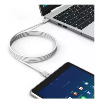 Techly ICOC-MU4-40G240W1 USB kabelis USB4 Gen 3x2 1 m USB C Balts