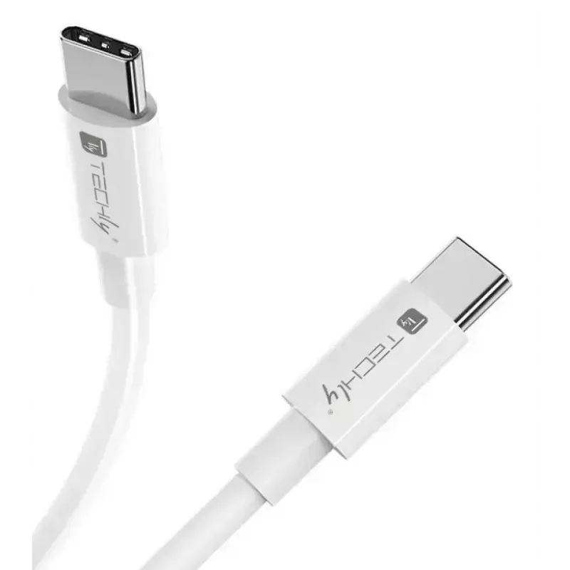 Techly ICOC-MU4-40G240W1 USB kabelis USB4 Gen 3x2 1 m USB C Balts