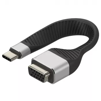 Techly ICOC-USBC-VGA video kabeļa adapteris 0.12 m USB Type-C VGA (D-Sub)