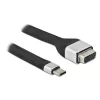 Techly ICOC-USBC-VGA video kabeļa adapteris 0.12 m USB Type-C VGA (D-Sub)