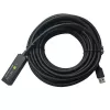 Techly ICUR30100G USB kabelis USB 3.2 Gen 1 (3.1 Gen 1) 10 m USB A Melns