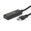 Techly ICUR30100G USB kabelis USB 3.2 Gen 1 (3.1 Gen 1) 10 m USB A Melns