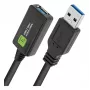 Techly ICUR3050G USB kabelis USB 3.2 Gen 1 (3.1 Gen 1) 5 m USB A Melns