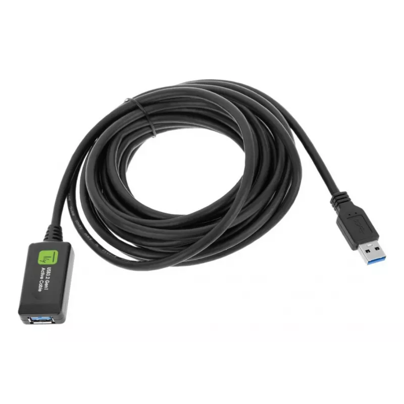 Techly ICUR3050G USB kabelis USB 3.2 Gen 1 (3.1 Gen 1) 5 m USB A Melns