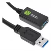 Techly ICUR3050G USB kabelis USB 3.2 Gen 1 (3.1 Gen 1) 5 m USB A Melns