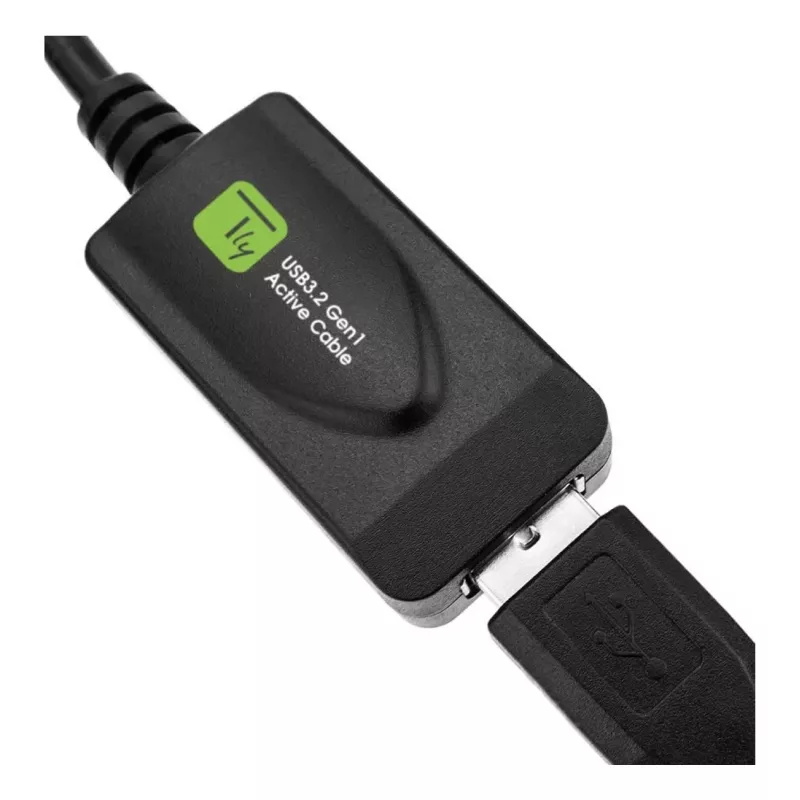Techly ICUR3050G USB kabelis USB 3.2 Gen 1 (3.1 Gen 1) 5 m USB A Melns