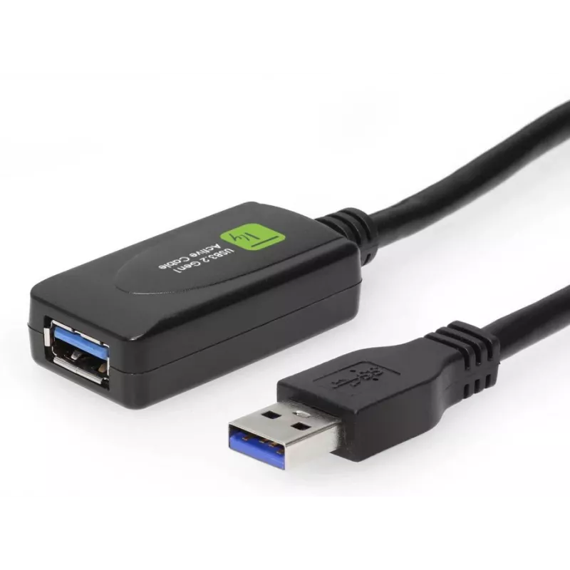 Techly ICUR3050G USB kabelis USB 3.2 Gen 1 (3.1 Gen 1) 5 m USB A Melns