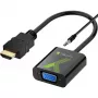 Techly kabelis Converter Adapter HDMI to VGA with Audio IDATA HDMI-VGA2A