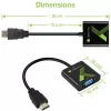 Techly kabelis Converter Adapter HDMI to VGA with Audio IDATA HDMI-VGA2A