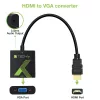 Techly kabelis Converter Adapter HDMI to VGA with Audio IDATA HDMI-VGA2A