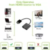 Techly kabeļa adapteris-pārveidotājs HDMI uz VGA ar Micro USB un audio IDATA HDMI-VGA2AU