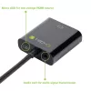 Techly kabeļa adapteris-pārveidotājs HDMI uz VGA ar Micro USB un audio IDATA HDMI-VGA2AU