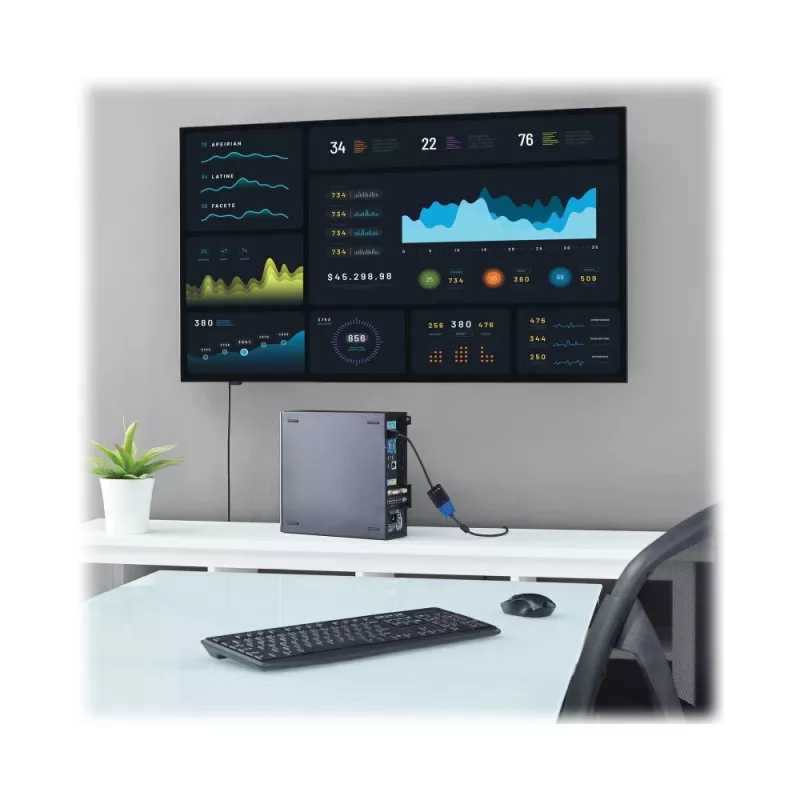 Techly kabeļa adapteris-pārveidotājs HDMI uz VGA ar Micro USB un audio IDATA HDMI-VGA2AU