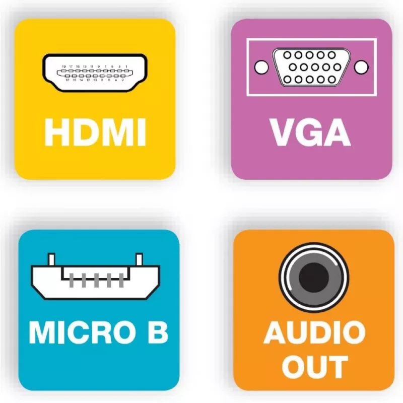 Techly kabeļa adapteris-pārveidotājs HDMI uz VGA ar Micro USB un audio IDATA HDMI-VGA2AU