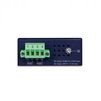 Nepārvaldāms Gigabit Ethernet slēdzis PLANET IGS-510TF — 4 x 10/100/1000 Mbps, 10 Gbit/s komutācija, 9–48V līdzstrāva, piestiprināms pie sienas