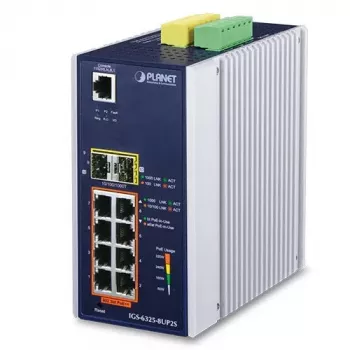 Vadāms L3 komutators PLANET IGS-6325-8UP2S 8 porti Gigabit Ethernet PoE
