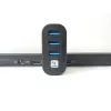 Techly IUSB3-HUB3-ROTB saskarnes centrmezgls USB 3.2 Gen 1 (3.1 Gen 1) Type-A 5000 Mbit/s Melns