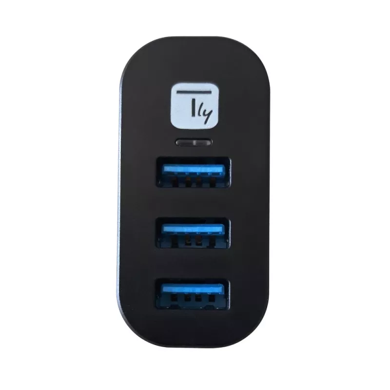 Techly IUSB3-HUB3-ROTB saskarnes centrmezgls USB 3.2 Gen 1 (3.1 Gen 1) Type-A 5000 Mbit/s Melns
