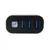 Techly IUSB3-HUB3-ROTB saskarnes centrmezgls USB 3.2 Gen 1 (3.1 Gen 1) Type-A 5000 Mbit/s Melns