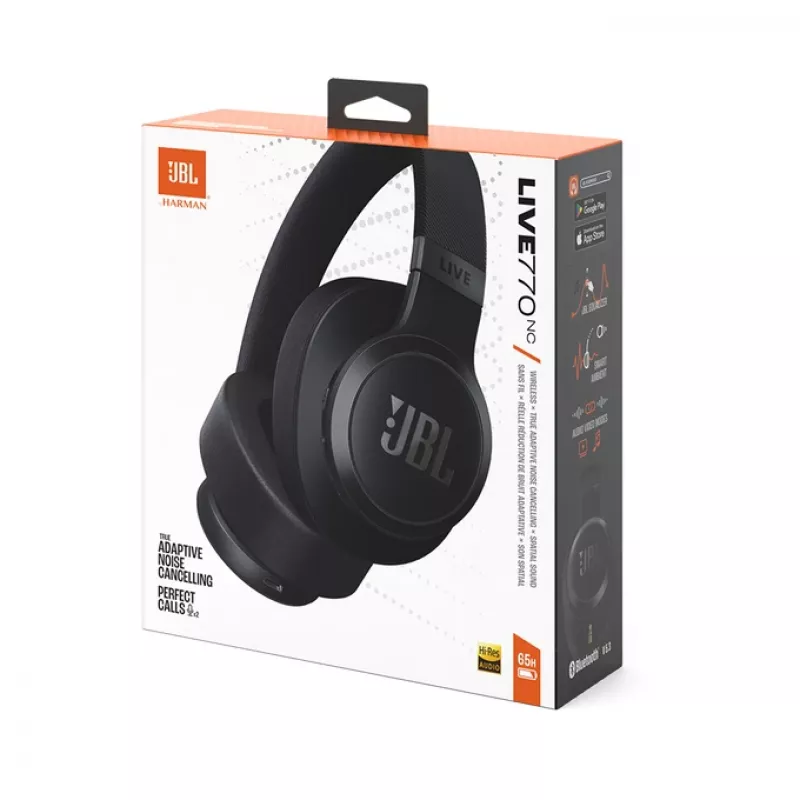 JBL Live 770NC austiņas Bezvadu Galvas stīpa Zvani/Mūzika Bluetooth Melns