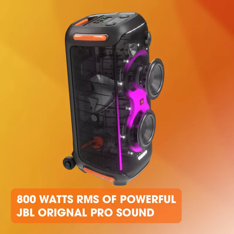 JBL PARTYBOX 710, 6,98 cm (2,75 collas), 7 cm, 20,3 cm (8 collas), 21,6 cm, 800 W, 35 - 20000 Hz