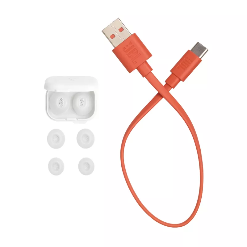 JBL Tune Flex 2 austiņas True Wireless Stereo (TWS) Ievietojamās Zvani/Mūzika Bluetooth Balts