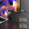 j5create JCC157-N USB-C uz HDMI 2.1 8K kabelis 1,79 m