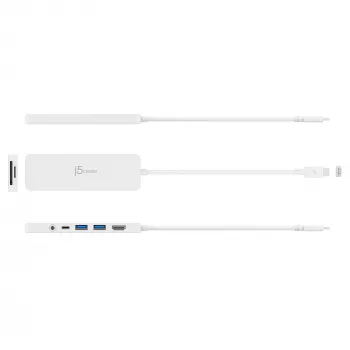 USB-C Multi Adapter j5create JCD373-N 60W Power Delivery 4K