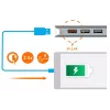 j5create JCD383 USB-C™ 9-in-1 daudzfunkciju adapteris, sudraba un balts