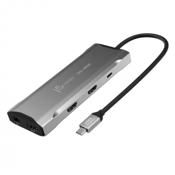 j5create JCD397-N 4K60 Elite USB-C daudzmonitoru mini dokstacija, vadu, USB 3.2 Gen 1