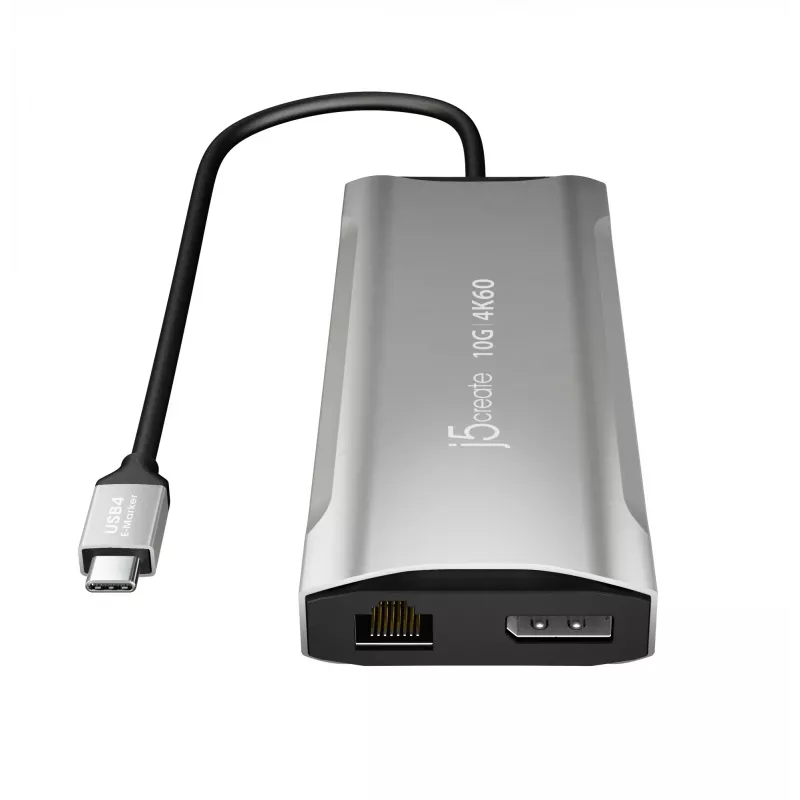 j5create JCD397-N 4K60 Elite USB-C daudzmonitoru mini dokstacija, vadu, USB 3.2 Gen 1