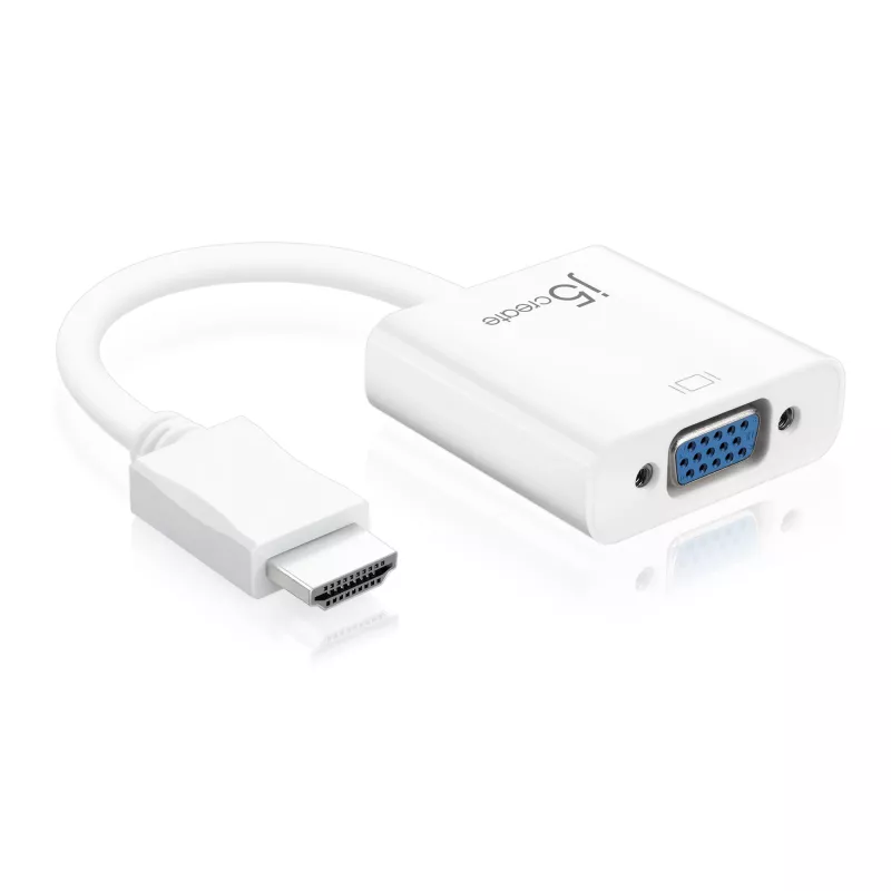 j5create JDA213 HDMI uz VGA pārveidotājs Balts 0,1 m 1920x1080P