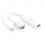 j5create JDA214 VGA – HDMI video audio adapteris, balts, 0,176 m