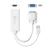 j5create JDA214 VGA – HDMI video audio adapteris, balts, 0,176 m