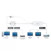 j5create JDA214 VGA – HDMI video audio adapteris, balts, 0,176 m