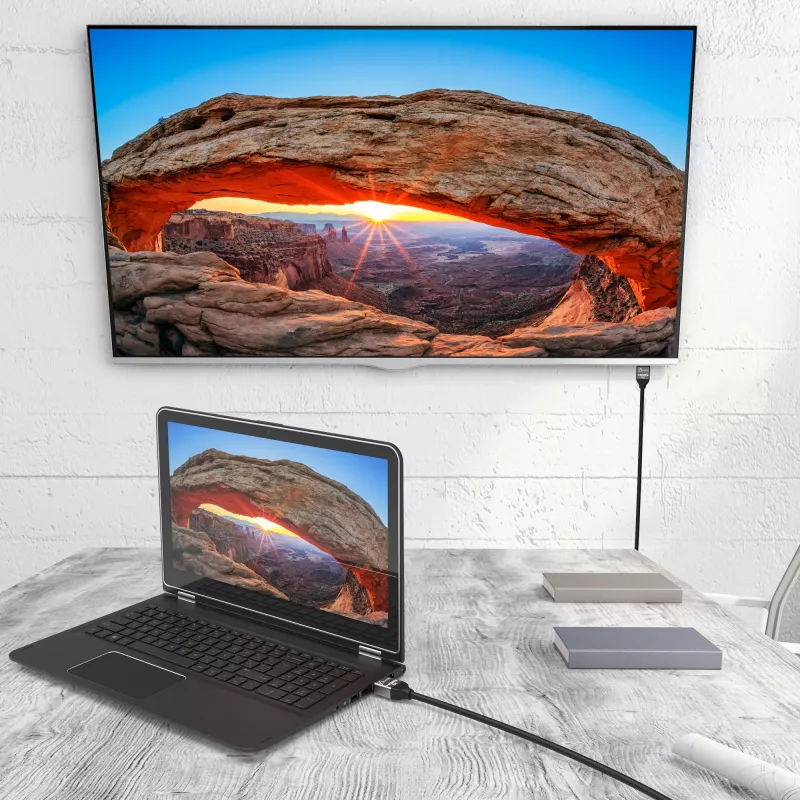 j5create JDC53 īpaši ātrgaitas 8K UHD HDMI™ kabelis, melns un pelēks, 2 m