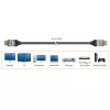 j5create JDC53 īpaši ātrgaitas 8K UHD HDMI™ kabelis, melns un pelēks, 2 m
