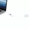 j5create JUCP14 USB-C™ 2.0 uz USB-C™ kabelis ar OLED dinamisko jaudas mērītāju, balts, 1,2 m