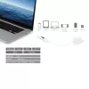 j5create JUCP14 USB-C™ 2.0 uz USB-C™ kabelis ar OLED dinamisko jaudas mērītāju, balts, 1,2 m