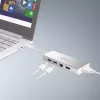 j5create JUD380 USB™ 3.0 Mini dokstacija, 1x HDMI ports un 3x USB porti, sudraba