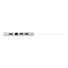 j5create JUD380 USB™ 3.0 Mini dokstacija, 1x HDMI ports un 3x USB porti, sudraba