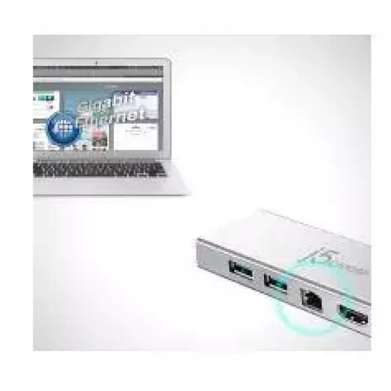 j5create JUD380 USB™ 3.0 Mini dokstacija, 1x HDMI ports un 3x USB porti, sudraba