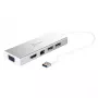 j5create JUD380 USB™ 3.0 Mini dokstacija, 1x HDMI ports un 3x USB porti, sudraba