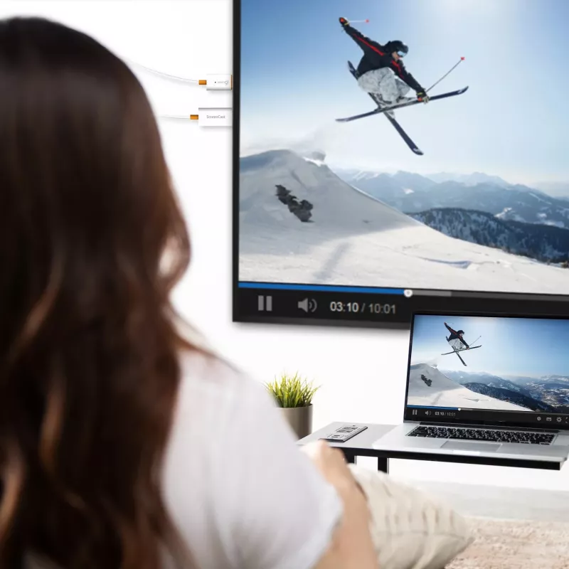 AV uztvērējs j5create JVAW56 bezvadu displeja adapteris 1080p