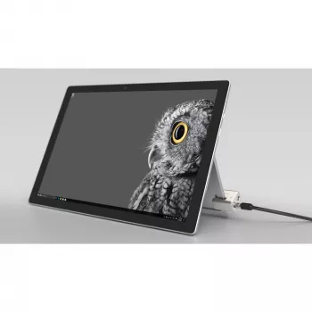 Kensington bloķējams kabeļa slēdzene Surface Pro un Surface Go, 1,8 m, Kensington, Atslēga, Oglekļa tērauds, Melna, Sudraba