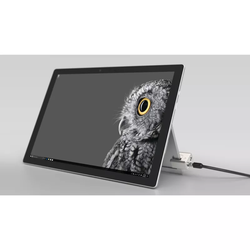 Kensington bloķējams kabeļa slēdzene Surface Pro un Surface Go, 1,8 m, Kensington, Atslēga, Oglekļa tērauds, Melna, Sudraba