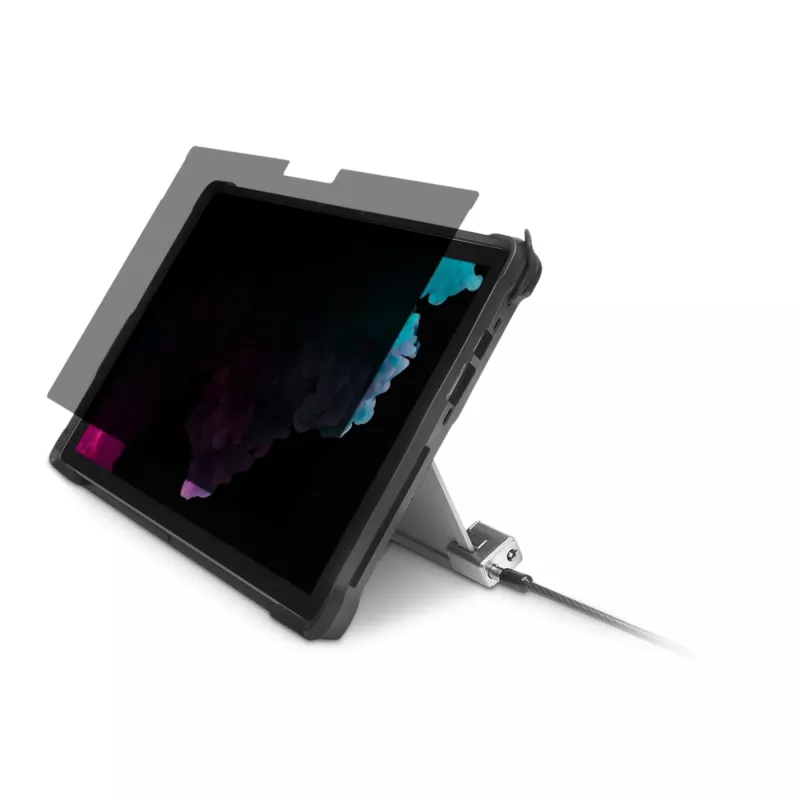 Kensington bloķējams kabeļa slēdzene Surface Pro un Surface Go, 1,8 m, Kensington, Atslēga, Oglekļa tērauds, Melna, Sudraba