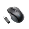 Kensington Pro Fit pilna izmēra bezvadu pele, piemērota abām rokām, optiskā, RF bezvadu, 1600 DPI, melna
