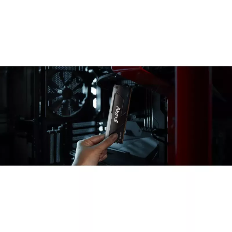 Kingston Technology FURY Beast 128GB 3600MT/s DDR4 CL18 DIMM (4 gab. komplekts) RGB